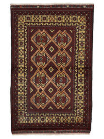 98X149 Kunduz Rug Oriental Black/Brown (Wool, Afghanistan) Carpetvista