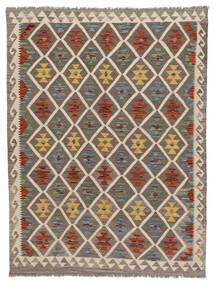 149X202 絨毯 キリム アフガン オールド スタイル オリエンタル 茶色/ベージュ (ウール, アフガニスタン) Carpetvista