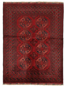 絨毯 Kunduz 152X204 ブラック/ダークレッド (ウール, アフガニスタン)