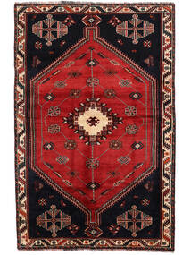  Shiraz Teppich 171X261 Persischer Wollteppich Schwarz/Dunkelrot Carpetvista