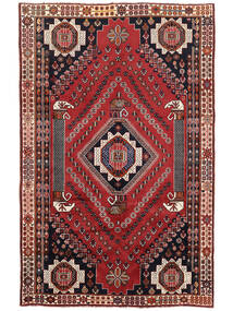 絨毯 ペルシャ カシュガイ Fine 166X258 ダークレッド/ブラック (ウール, ペルシャ/イラン)
