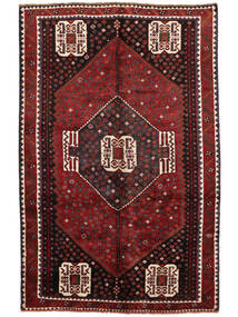  Orientalsk Shiraz Teppe 158X248 Svart/Mørk Rød Ull, Persia/Iran Carpetvista