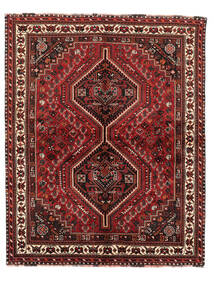 163X205 絨毯 シラーズ オリエンタル ブラック/ダークレッド (ウール, ペルシャ/イラン) Carpetvista