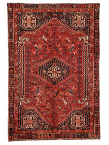147X217 絨毯 シラーズ オリエンタル ダークレッド/ブラック (ウール, ペルシャ/イラン) Carpetvista