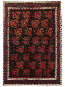 225X322 Afshar/Sirjan Teppe Svart/Mørk Rød Persia/Iran Carpetvista