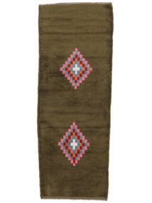  Moroccan Berber - Afghanistan 73X197 Wool Rug Black/Brown Small 