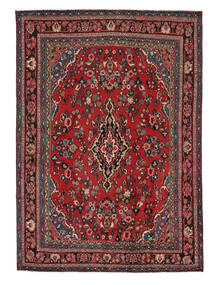 絨毯 ハマダン シャフバフ 209X299 ダークレッド/ブラック (ウール, ペルシャ/イラン)