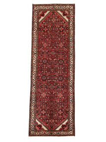  Hosseinabad Rug 108X320 Persian Wool Dark Red/Black Small Carpetvista