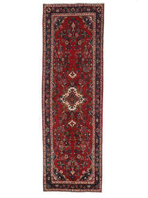 絨毯 ハマダン 105X320 廊下 カーペット ダークレッド/ブラック (ウール, ペルシャ/イラン)