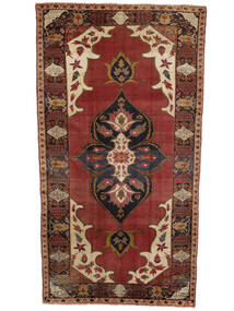  Mashad Rug 141X262 Persian Wool Dark Red/Black Small Carpetvista