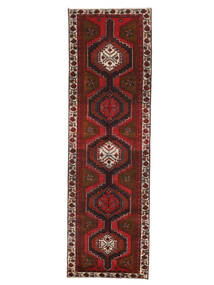 98X320 Alfombra Zanjan Oriental De Pasillo Negro/Rojo Oscuro (Lana, Persia/Irán) Carpetvista