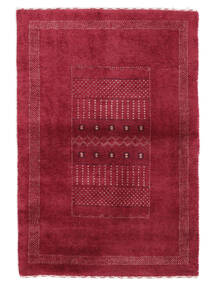 絨毯 ギャッベ Loribaft 83X124 ダークレッド (ウール, インド)