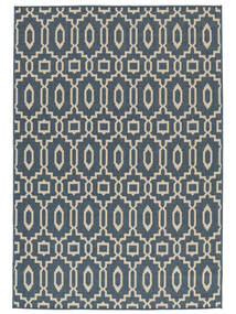  Washable Indoor/Outdoor Rug 160X230 Zellige Blue/Beige