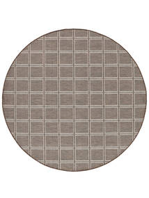  Washable Indoor/Outdoor Rug Ø 194 Rutax Brown Round