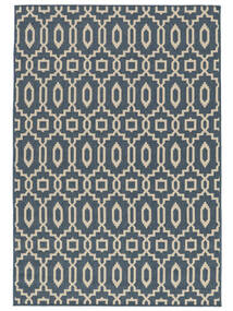 Zellige Indoor/Outdoor Rug Washable 140X200 Small Blue/Beige