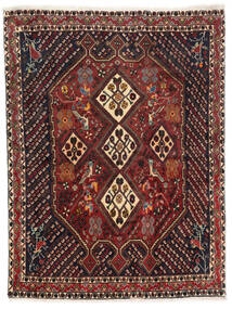  Persischer Afshar Shahre Babak Teppich 160X213 Schwarz/Dunkelrot (Wolle, Persien/Iran)