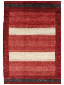 171X247 Gabbeh Loribaft Teppich Moderner Dunkelrot/Beige (Wolle, Indien) Carpetvista