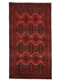  Persialainen Beluch Matot Matto 116X205 Musta/Tummanpunainen (Villa, Persia/Iran)