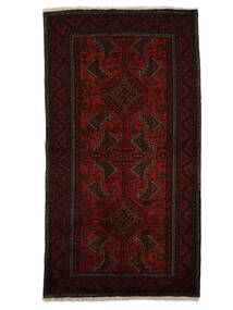 絨毯 オリエンタル バルーチ 118X213 ブラック/ダークレッド (ウール, ペルシャ/イラン)