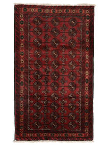 114X197 Baluch Fine Rug Oriental Black/Dark Red (Wool, Persia/Iran) Carpetvista