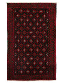 Tapete Oriental Balúchi 130X204 Preto/Vermelho Escuro (Lã, Pérsia/Irão)