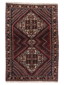 絨毯 オリエンタル アフシャル Shahre Babak 110X145 ブラック/茶色 (ウール, ペルシャ/イラン)