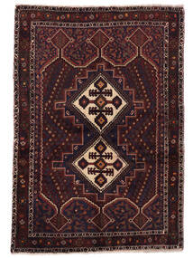 Afshar Shahre Babak Teppich 115X162 Schwarz/Dunkelrot Wolle, Persien/Iran Carpetvista