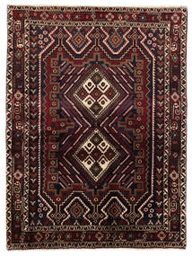 120X165 絨毯 オリエンタル アフシャル Shahre Babak ブラック/ダークレッド (ウール, ペルシャ/イラン) Carpetvista