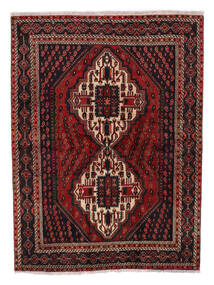  165X220 Afshar Shahre Babak Vloerkleed Zwart/Donkerrood Perzië/Iran Carpetvista