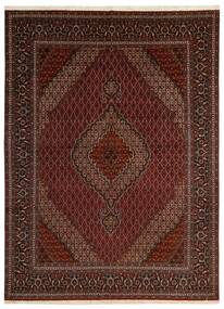 250X340 Täbriz 40 Mahi Teppich Orientalischer Schwarz/Dunkelrot Großer (Wolle, Persien/Iran)