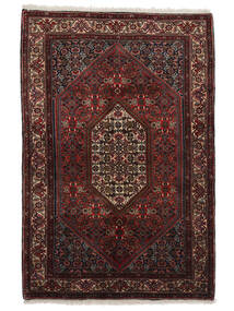 92X138 絨毯 ビジャー オリエンタル ブラック/ダークレッド (ウール, ペルシャ/イラン) Carpetvista
