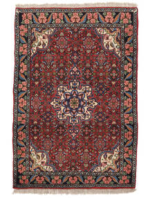 105X157 絨毯 ビジャー オリエンタル ブラック/ダークレッド (ウール, ペルシャ/イラン) Carpetvista