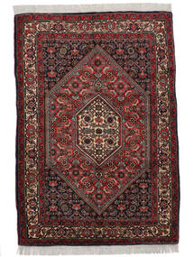 107X155 絨毯 ビジャー オリエンタル ブラック/ダークレッド (ウール, ペルシャ/イラン) Carpetvista