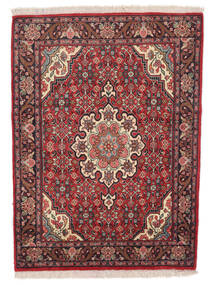  Persischer Bidjar Teppich 100X138 Dunkelrot/Schwarz (Wolle, Persien/Iran)