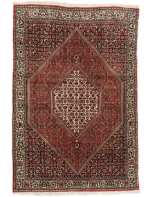 113X170 絨毯 ビジャー オリエンタル ブラック/ダークレッド (ウール, ペルシャ/イラン) Carpetvista
