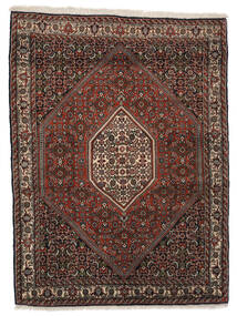 117X157 絨毯 ビジャー オリエンタル ブラック/ダークレッド (ウール, ペルシャ/イラン) Carpetvista