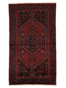 Hamadan Rug 134X235 Black/Dark Red Wool, Persia/Iran Carpetvista