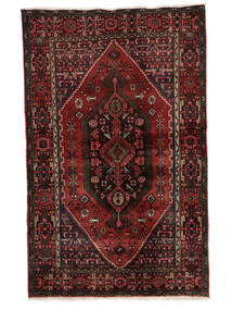 122X194 Tapis D'orient Hamadan Noir/Rouge Foncé (Laine, Perse/Iran) 122X194 Tapis D'orient Hamadan Noir/Rouge Foncé (Laine, Perse/Iran)