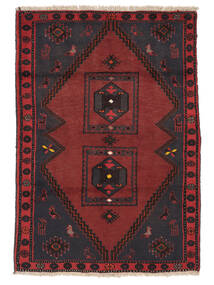 Χαλι Klardasht 103X147 Μαύρα/Σκούρο Κόκκινο (Μαλλί, Περσικά/Ιρανικά)