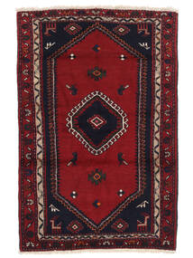 絨毯 クラルダシュト 98X148 ブラック/ダークレッド (ウール, ペルシャ/イラン)