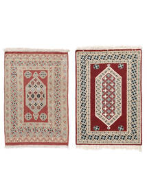63X91 Pakistan Bokhara 2Ply Rug Oriental Dark Red/Beige (Wool, Pakistan) Carpetvista
