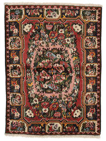 110X150 Tapis D'orient Bakhtiar Collectible Noir/Rouge Foncé (Laine, Perse/Iran) Carpetvista
