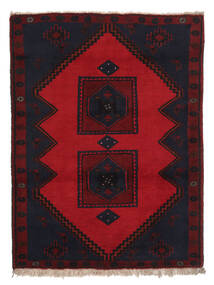 Alfombra Oriental Klardasht 112X150 Negro/Rojo Oscuro (Lana, Persia/Irán)
