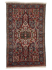  Persischer Bachtiar Teppich 145X235 Schwarz/Dunkelrot (Wolle, Persien/Iran)