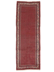  Persischer Sarough Mir Teppich 110X315 Läufer Dunkelrot/Schwarz (Wolle, Persien/Iran)