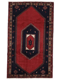 Alfombra Oriental Klardasht 150X250 Negro/Rojo Oscuro (Lana, Persia/Irán)