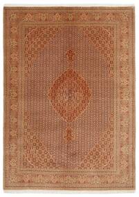 Tabriz 50 Mahi Rug 207X293 Brown/White Wool, Persia/Iran