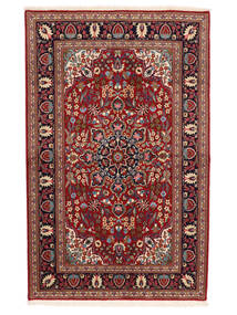 Ghom Kork/Seide Teppich 129X208 Dunkelrot/Schwarz Wolle, Persien/Iran Carpetvista