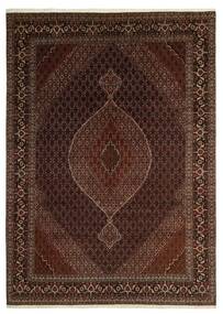 250X345 Täbriz 40 Mahi Teppich Orientalischer Schwarz/Braun Großer (Wolle, Persien/Iran)
