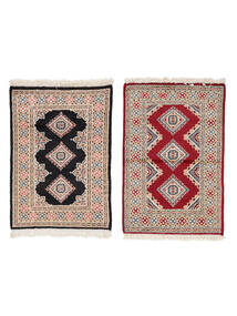  Pakistan Bokhara 2Ply Rug 63X96 Brown/Dark Red Carpetvista